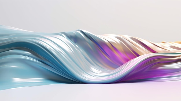 Sfondio futuristico liquido iridescente astratto