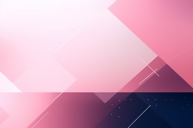 Sfondio geometrico astratto con colori rosa e blu generativo ai