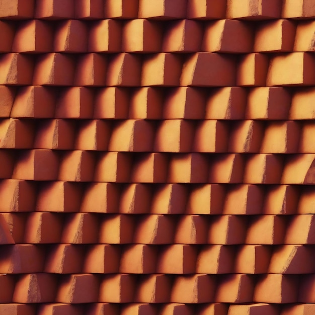 Sfondio geometrico astratto di mattoni a piramide 3D