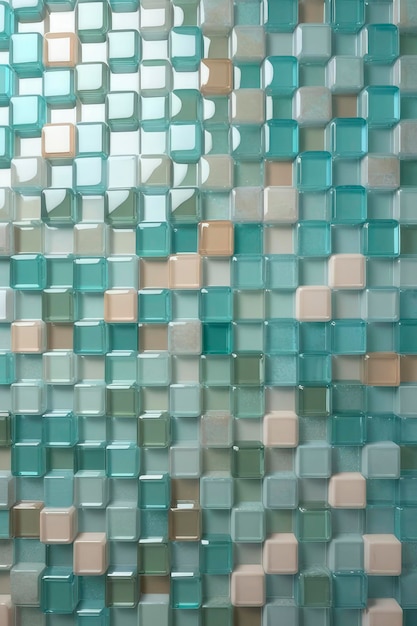 Sfondio geometrico cubico a mosaico