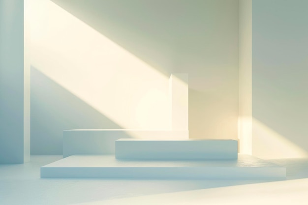 Sfondio geometrico minimalista una scena elegante e moderna con linee pulite e forme geometriche