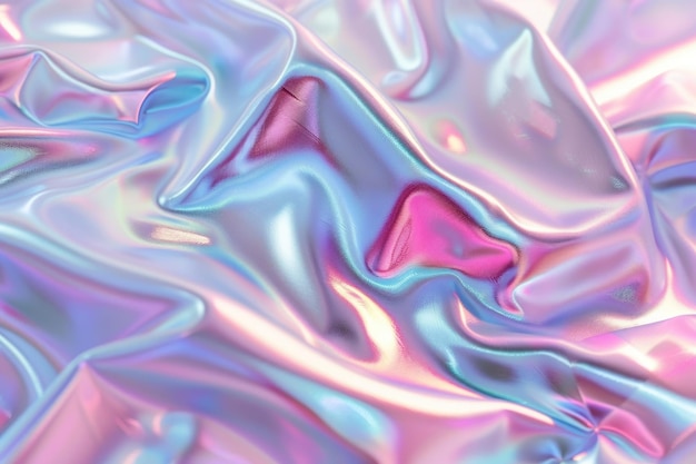 Sfondio holografico pastel iridescente astratto sfocato