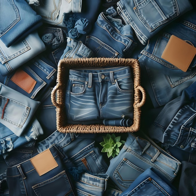 Sfondio jeans blu Sfondio blue jeans alla moda Sfondio blues
