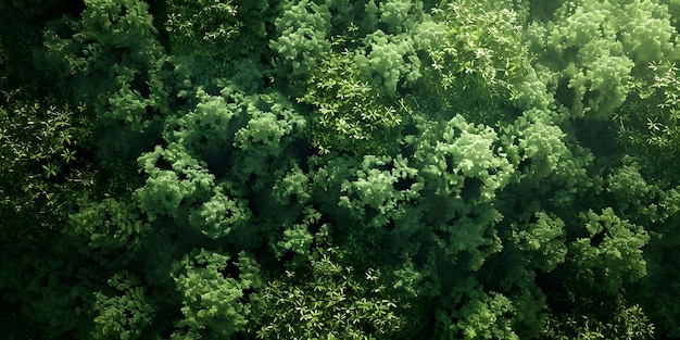 Sfondio naturale di foresta verde con il lago Ai Generato