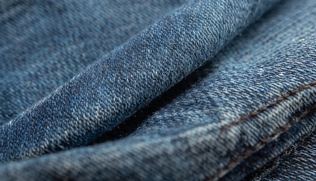 Sfondio o tessuto di jeans blu