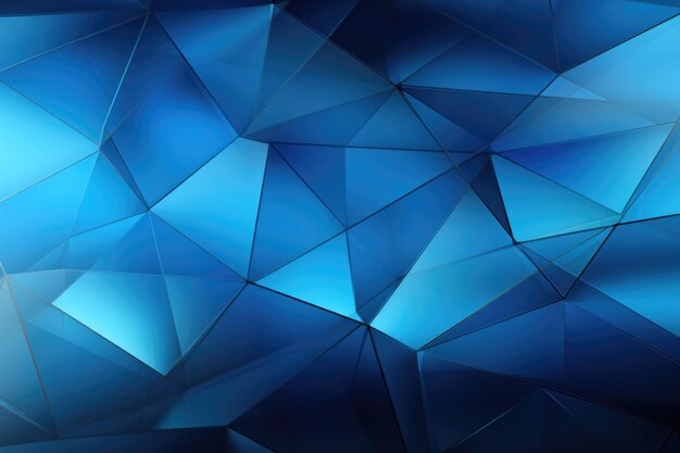 Sfondio poligonale astratto blu a sfaccettature