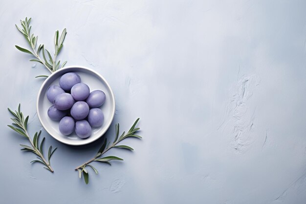 Sfondio pulito e minimalista per la fotografia di cibo gustoso