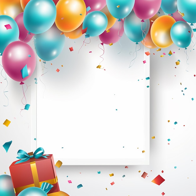 Sfondio renderizzato in 3D della celebrazione del compleanno realizzato con generative ai