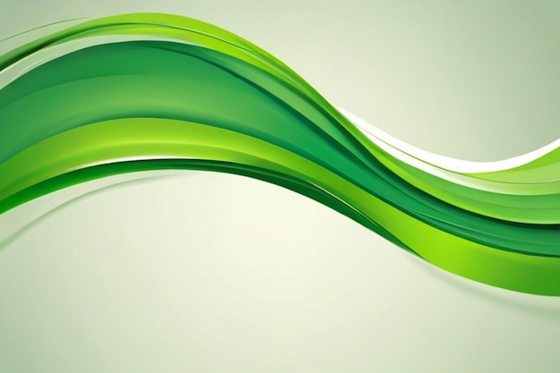 Sfondio verde astratto con onde