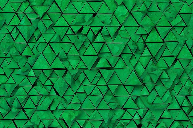 Sfondio verde astratto Triangoli verdi