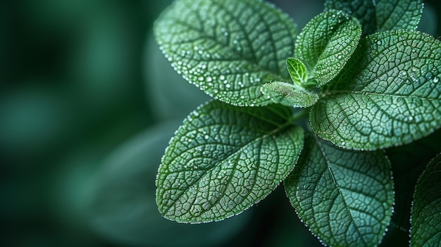 Sfondio verde con motivi di foglie