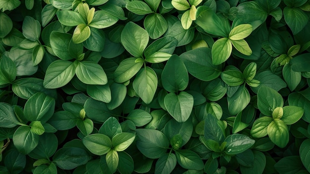 Sfondio verde foglie IA generativa