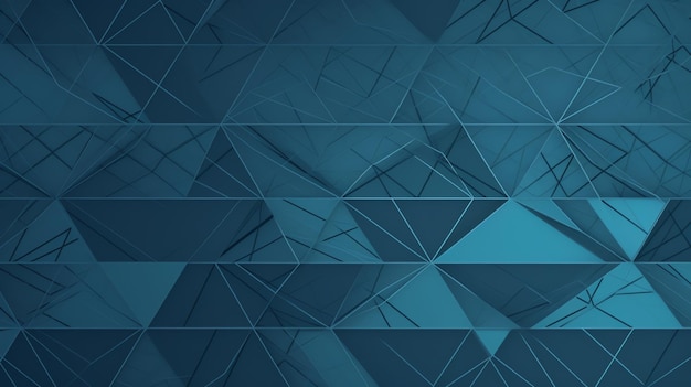 sfondo 3D con rendering di colore blu poligonale geometrico per desktop e sfondo