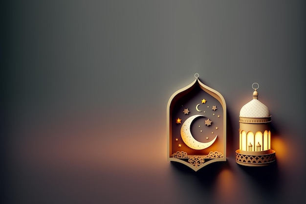 Sfondo 3D delle vibrazioni del Ramadan