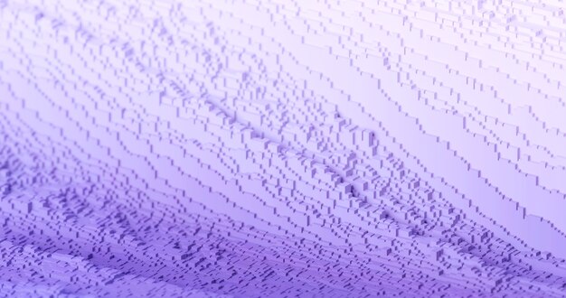 Sfondo 3D lavanda elettrico luminoso astratto con forme geometriche poli basso. Fondale contemporaneo minimalista con sfumatura bianco-viola per copertine, presentazioni e pubblicità.