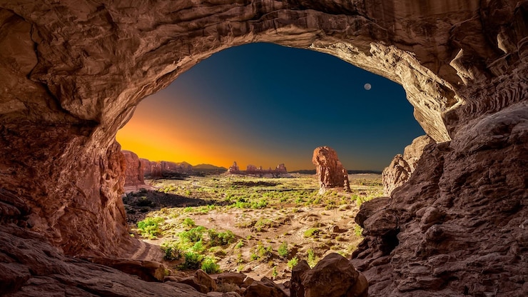 Foto sfondo 4k ultra hd del parco nazionale degli archi