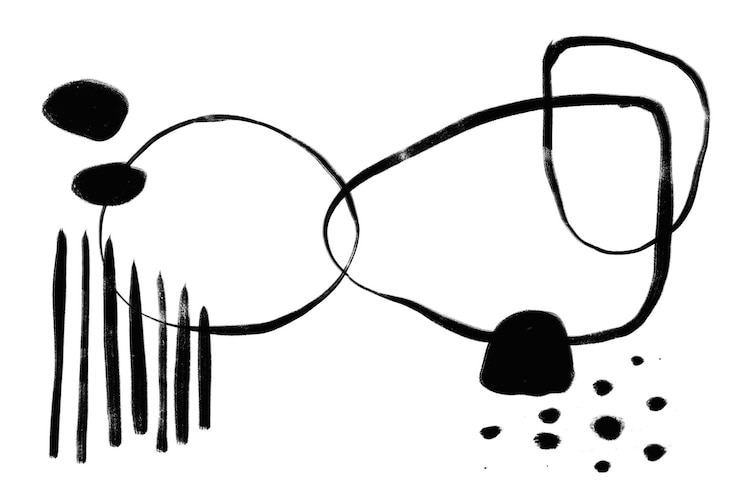 Foto sfondo a forma astratta png sfondo trasparente a disegno nero