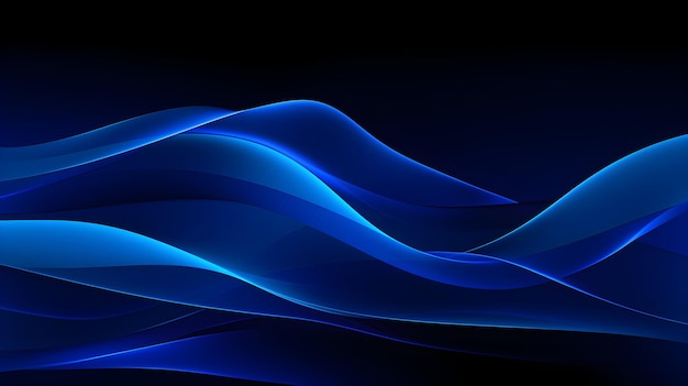 sfondo a onde blu per dispositivo Android nello stile di linee e contorni precisi