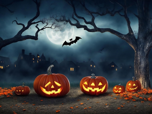 Sfondo a tema Halloween ai generato