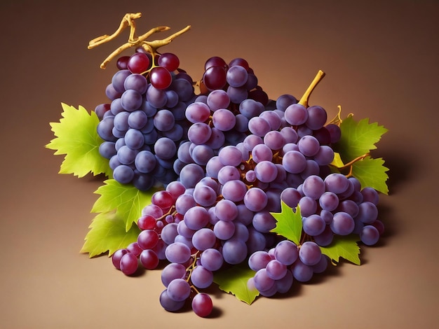 Sfondo a tema vino e uva generato