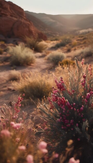 sfondo a vista del deserto