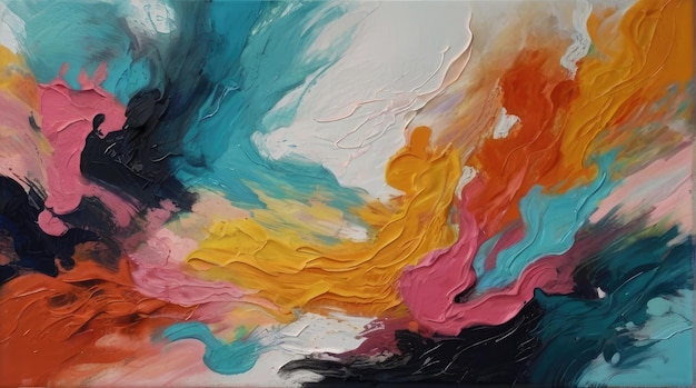 sfondo abstract artistico estetico disegnato a mano in stile pittura ad olio colorato