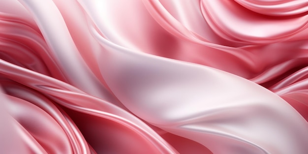 Sfondo alla moda dell'onda di flusso di colore rosa Sfondo per la presentazione Copia spazio sullo sfondo Trama colorata Ai generativa