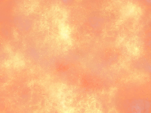 Sfondo arancione astratto cosmico che imita spruzzi di polvere colorata di vernice