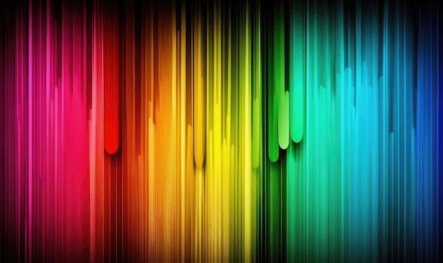 Sfondo arcobaleno con uno sfondo nero e uno sfondo arcobaleno.