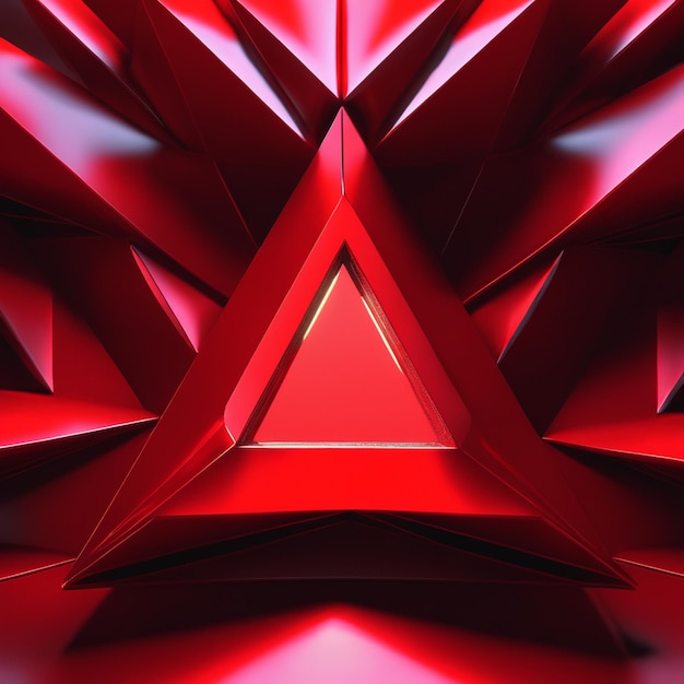 Sfondo astratto a forma di triangolo rosso