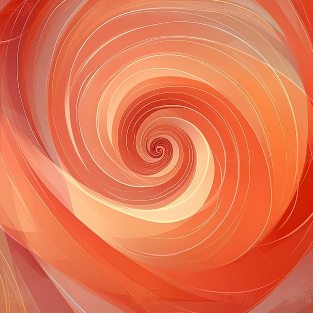 Sfondo astratto arancione e rosso con un disegno a spirale.