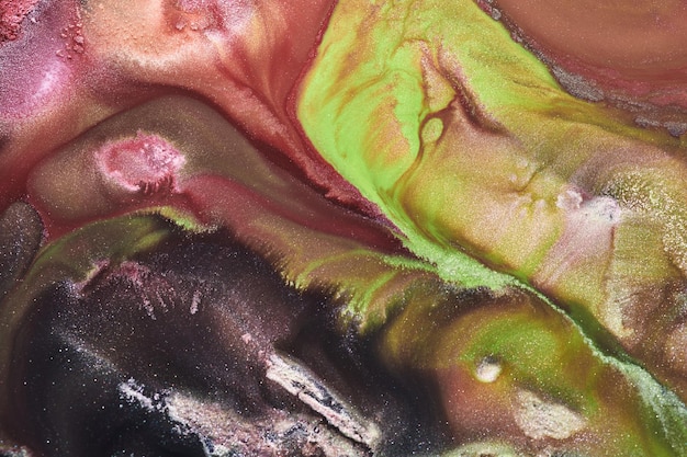 Sfondo astratto arte liquida texture marmo multicolore macchie di vernice e macchie