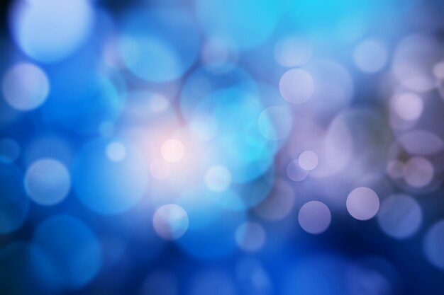 Sfondo astratto blu bokeh