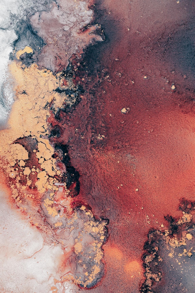 Foto sfondo astratto bruciante dall'arte dell'inchiostro marmoreo di uno squisito dipinto originale