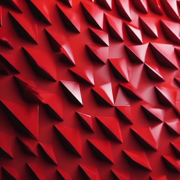 Sfondo astratto con effetto triangolo 3D rosso