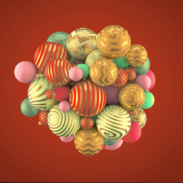 Sfondo astratto con elementi. illustrazione 3d, rendering 3d.