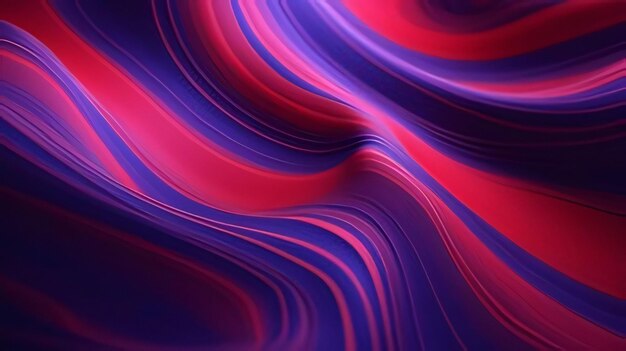 sfondo astratto con linee lisce in colori rosso e blu immagini generate da computer