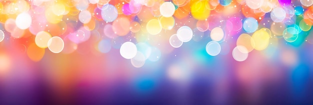 sfondo astratto con luci bokeh nei colori dell'arcobaleno che celebrano la diversità e la positività IA generativa