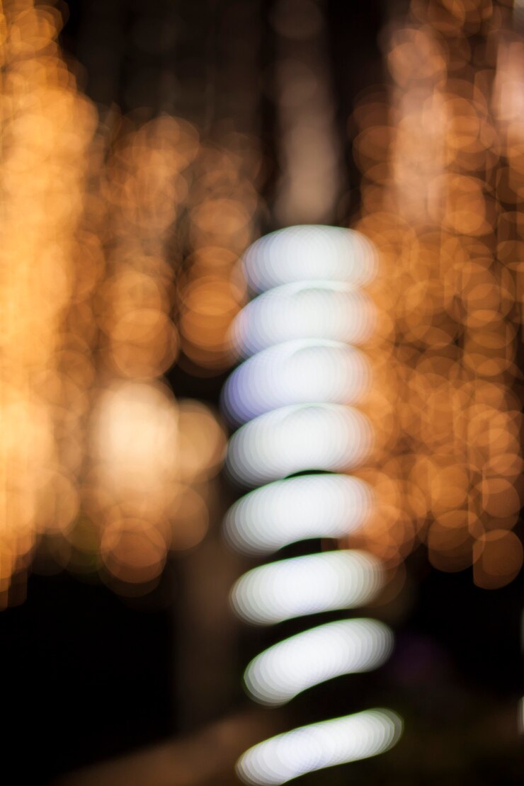 Foto sfondo astratto con luci sfocate bokeh