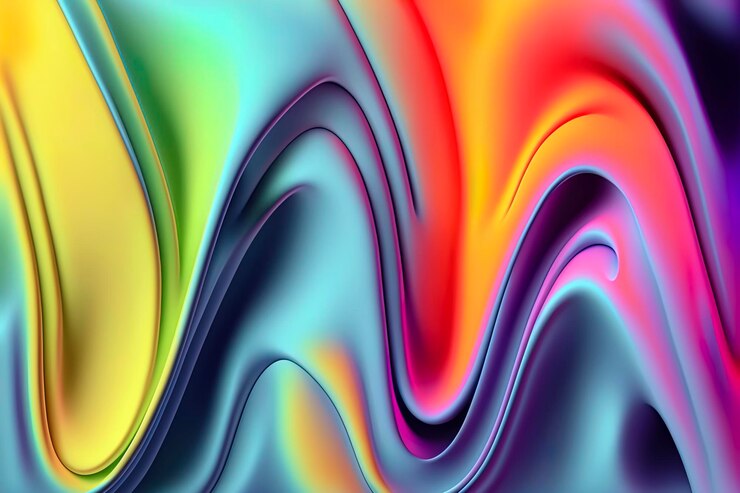 Foto sfondo astratto con una vernice liquida onda aigenerated
