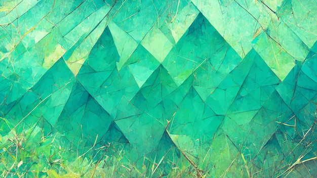 Sfondo astratto costituito da triangoli Colore verde sfumato