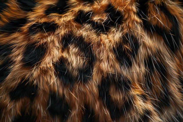 sfondo astratto della consistenza dei capelli di leopardo