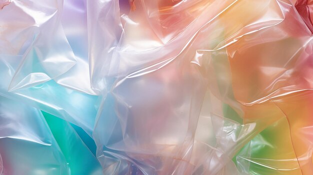 Sfondo astratto di cellophane di plastica