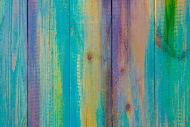 Sfondo astratto di tavole colorate in legno La trama dell'albero Sfondo festivo multicolore