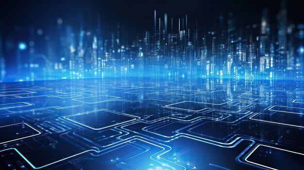 sfondo astratto digitale concetto di chip di circuito