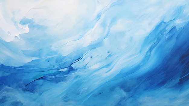 sfondo astratto dipinto blu e bianco