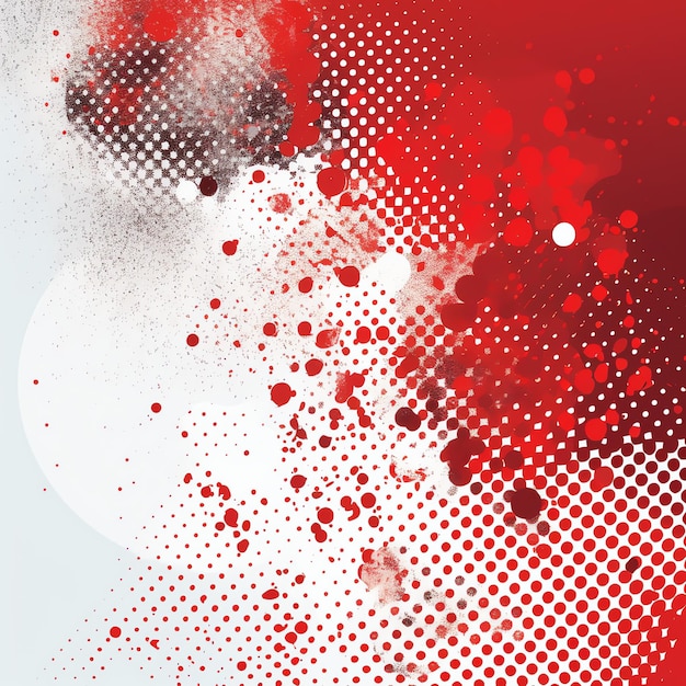 sfondo astratto modello a mezza tonalità gradiente rosso e bianco
