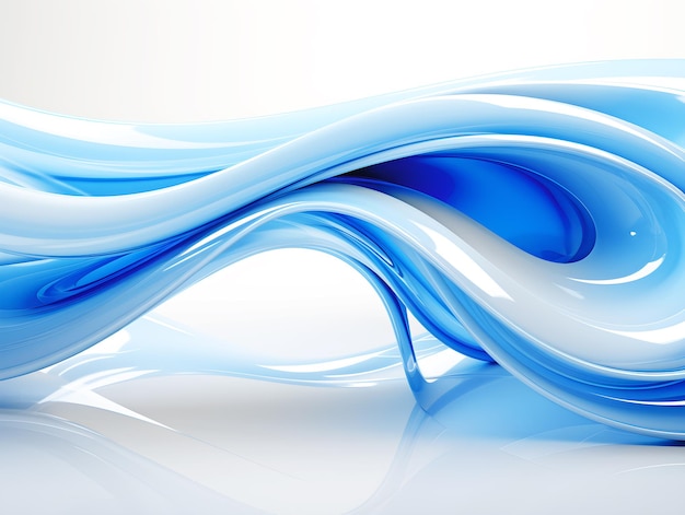 Sfondo astratto onde fluide blu per presentazioni