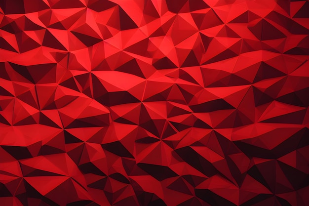 Sfondo astratto rosso Low Poly