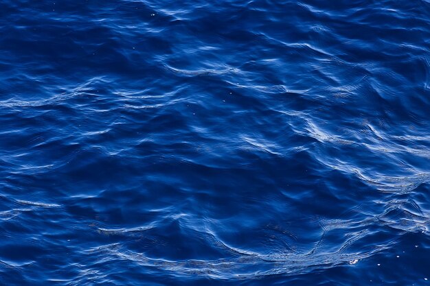 sfondo astratto, texture mare blu acqua, onde e increspature sull'oceano, carta da parati con motivo marino